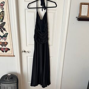 Betsey Johnson Black Backless halter Dress formal size 2